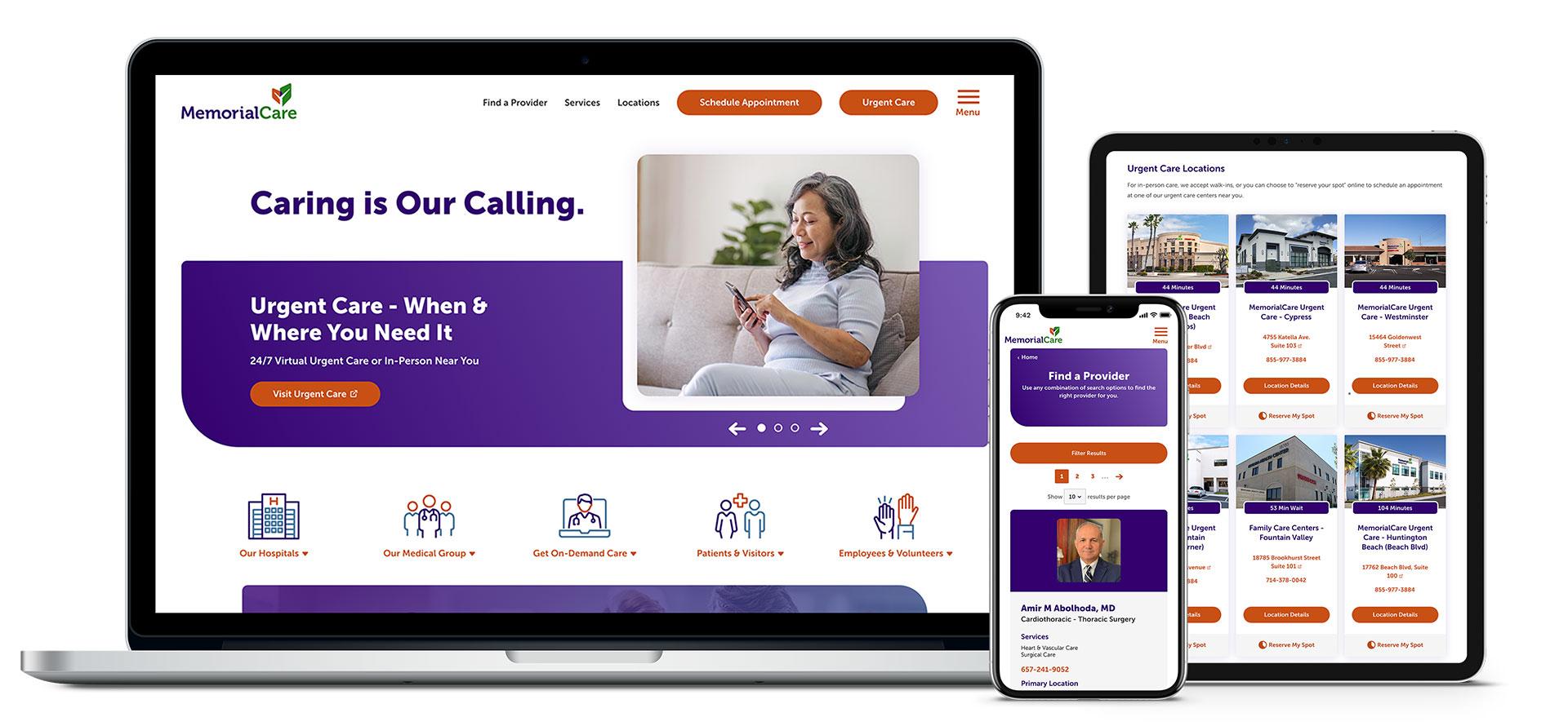 MemorialCare.org Website